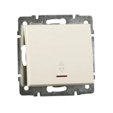 Выключатель Rain Крем 1-кл проходной з/п 703-0388-114