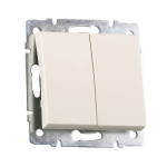 Выключатель Rain Крем 2-кл 703-0388-101