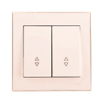 Выключатель Rain Крем 2-кл проходной 703-0388-106