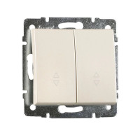 Rain Перл.белый Выключатель 2-кл проходной (10/120 шт) (шт.) 703-3088-106