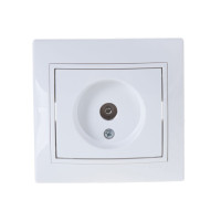 Розетка Mira белый TV проходная 701-0202-129