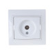Розетка Mira белый TV проходная 701-0202-129