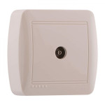 Розетка ТВ конечная крем 711-0300-130 DEMET
