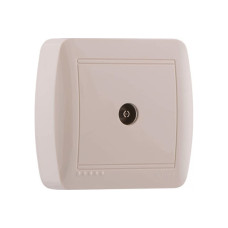 Розетка ТВ проходная крем 711-0300-129 DEMET