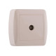 Розетка ТВ прохідна крем 711-0300-129 DEMET