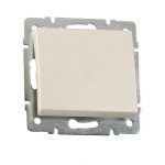 Выключатель 1-кл проходной Rain Перл.белый 703-3088-105