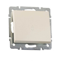Выключатель 1-кл проходной Rain Перл.белый 703-3088-105