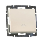 Выключатель 1-кл промежуточный Rain Перл.белый 703-3088-107