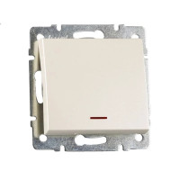Выключатель 1-кл ж/п Rain Перл.белый 703-3088-111