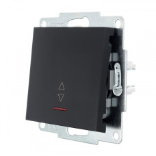 Выключатель 1-кл ж/п проходной Vesna черный 742-4288-114