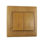 Выключатель Mira дуб классический 2-кл проходной 701-5151-106