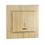 Mira Дуб вибілений Вимикач 1-кл прохідний з/п (10/120) (шт.) 701-5252-114