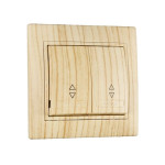 Выключатель Mira дуб отбеленный 2-кл проходной 701-5252-106