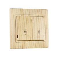 Выключатель Mira дуб отбеленный 2-кл проходной 701-5252-106