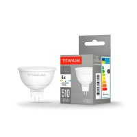 Светодиодная лампа TITANUM MR16 6W GU5.3 4100K (TLMR1606534)