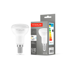 Светодиодная лампа TITANUM R50 6W E14 4100K 220V (TLR5006144)