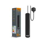 Светодиодный светильник подвесной трековый VIDEX 10W 4100K черный (VL-ST-10034B)