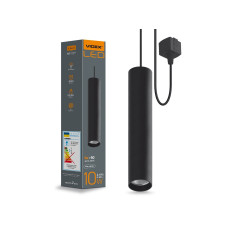 Светодиодный светильник подвесной трековый VIDEX 10W 4100K черный (VL-ST-10034B)