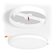 Рамка накладного монтажа безрамочного круглого светильника VIDEX (VL-DLFR-33SF)