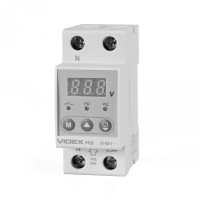Реле контролю напруги VIDEX RESIST 145-300В 63А (VF-RS-RN63)