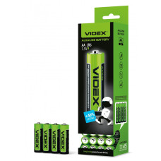 Батарейка щелочная Videx LR6/AA SHRINK (4шт) (LR6/AA4pcsS)