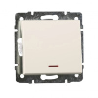 Выключатель Rain Крем 1-кл з/п 703-0388-111