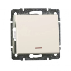 Выключатель Rain Крем 1-кл з/п 703-0388-111