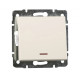 Выключатель Rain Крем 1-кл з/п 703-0388-111
