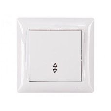 Выключатель 1-кл проходной белый 3015 PRIMERA LUXEL