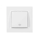 Выключатель 1-кл проходной белый 9015 JAZZ LUXEL