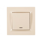 Выключатель 1-кл из подсв. крем 9305 JAZZ LUXEL