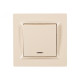 Выключатель 1-кл из подсв. крем 9305 JAZZ LUXEL