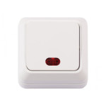 Выключатель 1-кл из подсв. накладной белый 2005 OPERA LUXEL