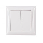 Выключатель 2-кл белый 3003 PRIMERA LUXEL