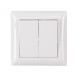 Выключатель 2-кл белый 3003 PRIMERA LUXEL