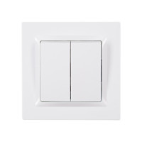 Выключатель 2-кл белый 9003 JAZZ LUXEL