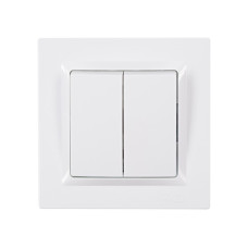Выключатель 2-кл белый 9003 JAZZ LUXEL