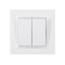Выключатель 2-кл белый 9003 JAZZ LUXEL