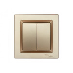 Выключатель 2-кл бронза 9603 JAZZ LUXEL