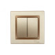 Выключатель 2-кл бронза 9603 JAZZ LUXEL