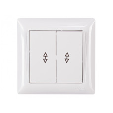 Выключатель 2-кл проходной белый 3019 PRIMERA LUXEL