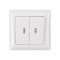 Выключатель 2-кл проходной белый 3019 PRIMERA LUXEL