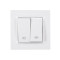 Выключатель 2-кл проходной белый 9019 JAZZ LUXEL