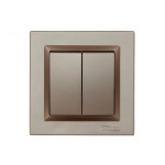 Выключатель 2-кл терракот 9203 JAZZ LUXEL
