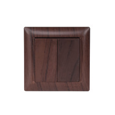 Выключатель 2-кл вишня PRIMERA 3903 LUXEL