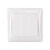 Выключатель 3-кл белый 3013 PRIMERA LUXEL