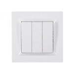 Вимикач 3-кл білий 9013 JAZZ LUXEL