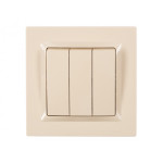 Вимикач 3-кл крем 9313 JAZZ LUXEL