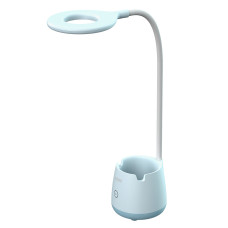 Настольная аккумуляторная лампа LED BASKET 6W 300LM 4200K голубой Violux 540301