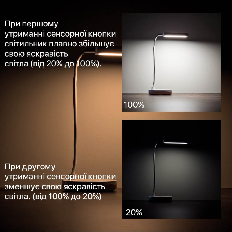 Настольная лампа аккумуляторная LED LINERA 5W 200LM 4200K голубая Violux 540703